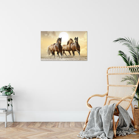 Wandbilder Wohnzimmer XXL Pferde Moderne Bilder Tiere